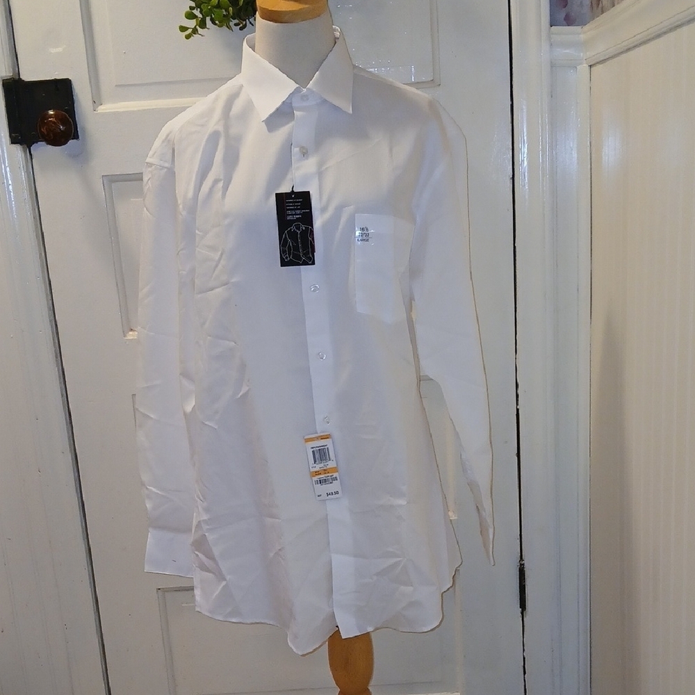 Alfani White Dress Shirt Long-Sleeved Formal